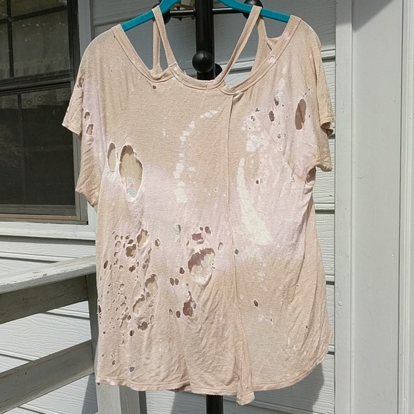 Destroyed ☀️3/$20!🌵 Festival Boho Top ! XL ! - Picture 4 of 8